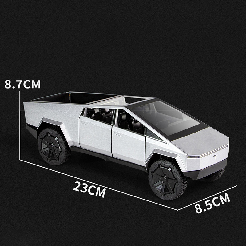 1:24 Tesla Cybertruck Truck Alloy Car Model Diecasts & Toy Vehicles Pickup Toy Car Kid Toys For Children Christmas Gifts Boy Toy