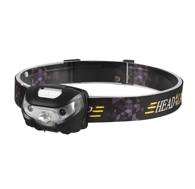 Running Headlamp LED Rechargeable   Body Motion Sensor LED Headlamp Camping Flashlight Head Light Torch Lamp