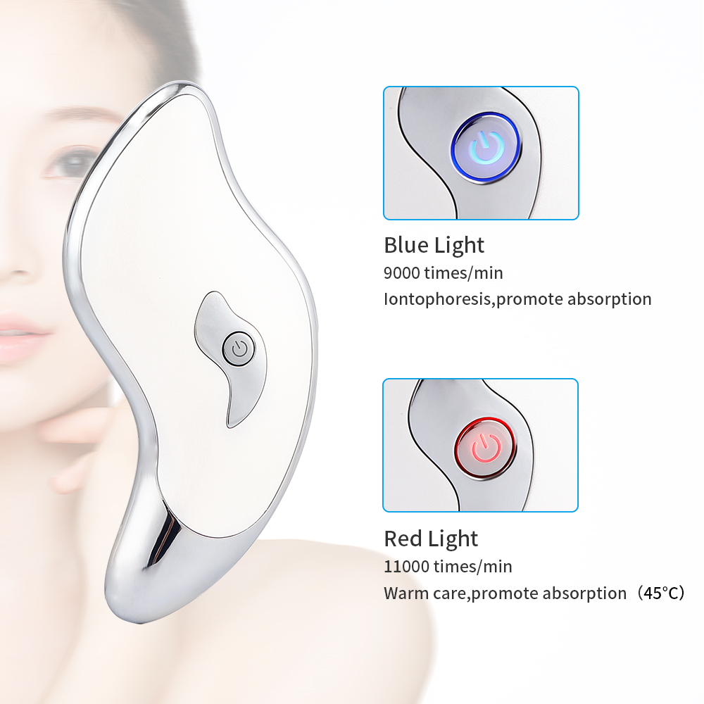Face Neck Guasha Massager Face Wrinkle Removal Device Body Slimming Massager Electirc Facial Skin Beauty Care Scraping Tool