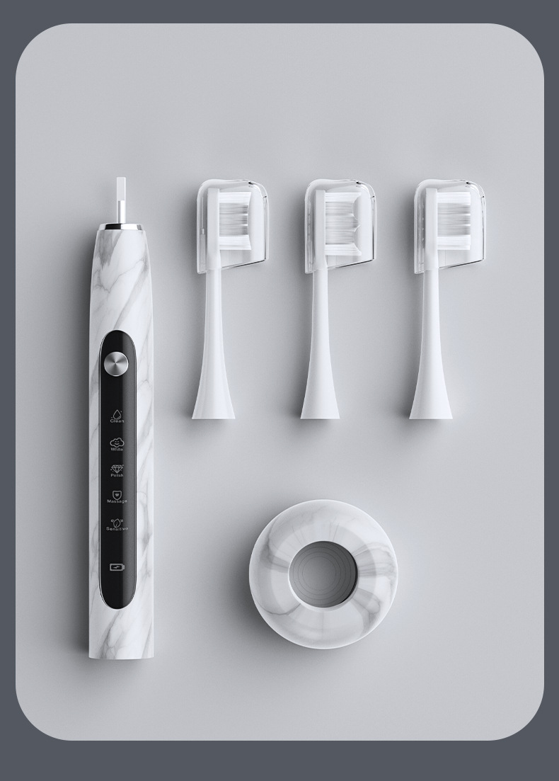 Ultrasonic Automatic Toothbrush Couple Sonic Electric Toothbrush Waterproof Toothbrush Type-c Rechargeable Adult Oral Cleaning