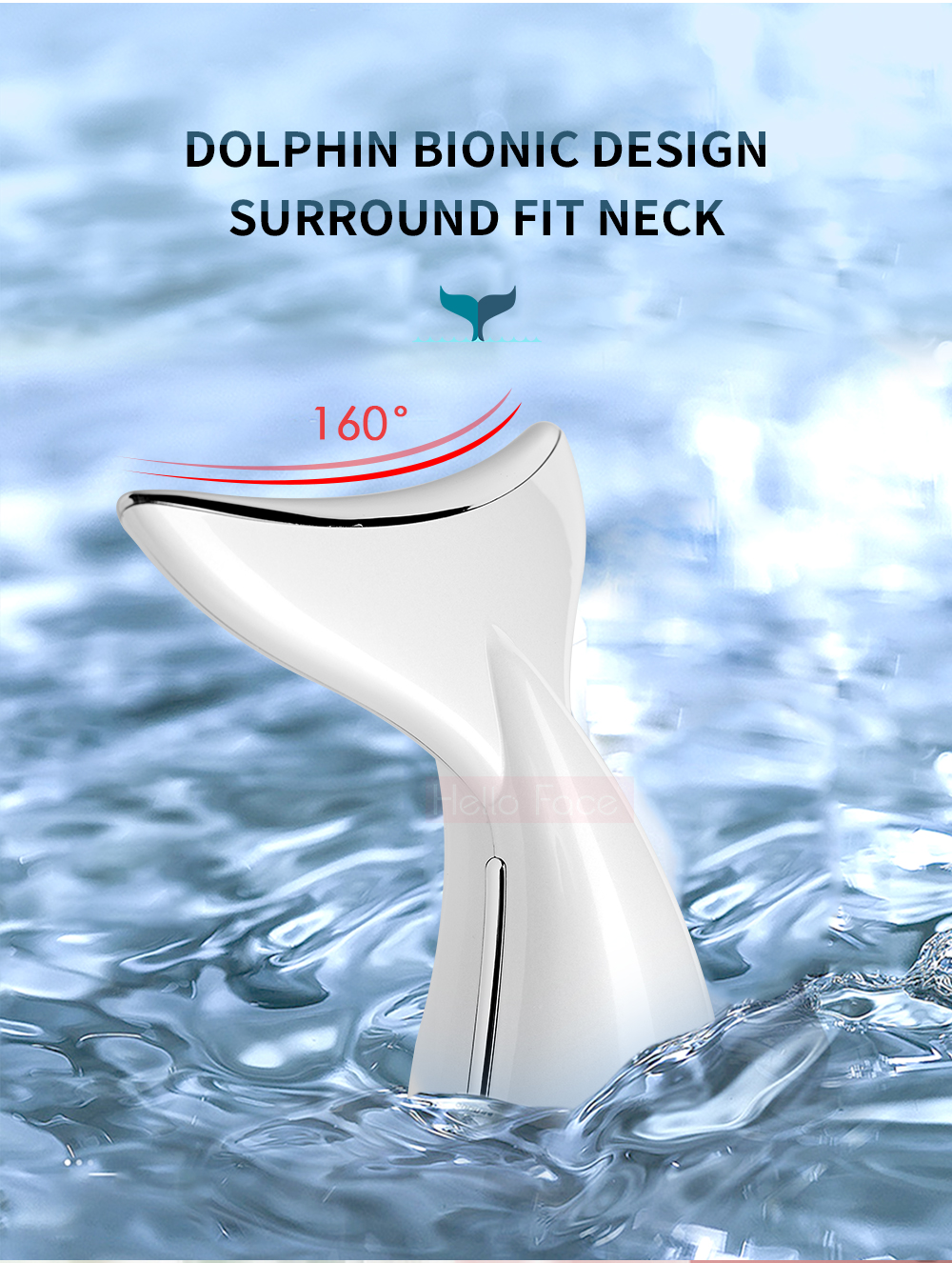 Face Neck Beauty Device Neck Massage LED Photon Therapy Ion Introduction Skin Tighten Reduce Double Chin Skin Care Tools