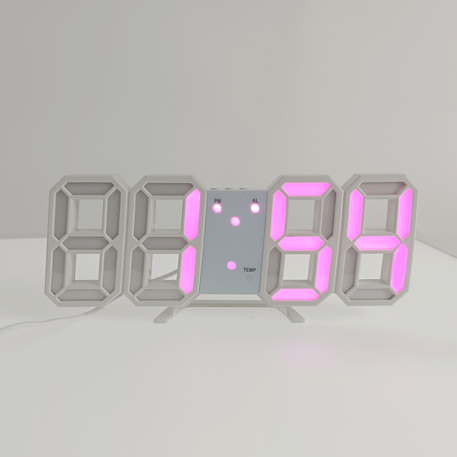 LED Digital Clocks Alarm Nordic Wall Clocks Hanging Watch Snooze Table Clocks Calendar Thermometer Electronic Digital Clocks