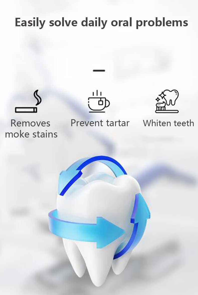 REUP Electric Tooth Brush Teeth Care Sonic Toothbrush Adult Brush USB Charger Rechargeable Tooth Brushes Replacement Heads Set
