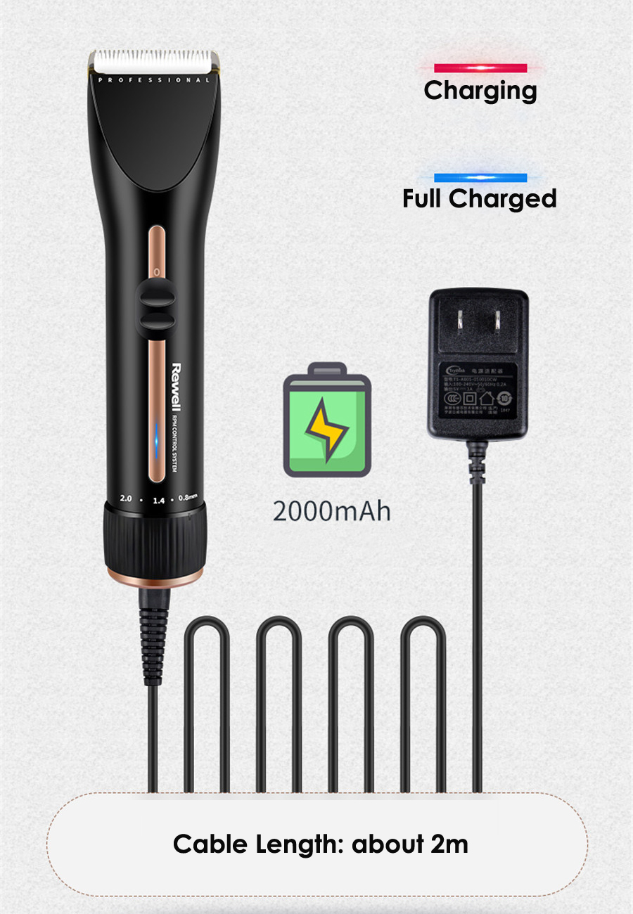 F35 Professional Ceramic Blade Hair Clipper for Men Baby Hair Trimmer Cutting Shaving Machine for Barber Salon