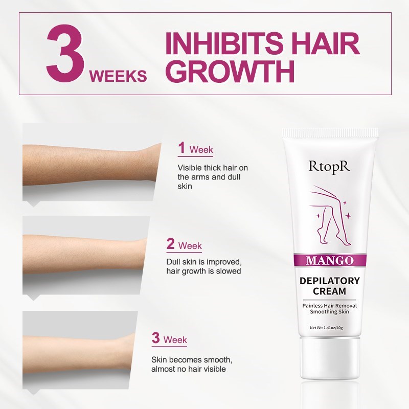 Mango Depilatory Cream Body Painless Effective Hair Removal Cream for Men and Women Whitening Hand Leg Armpit Hair Loss Product