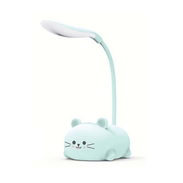 Adjustable Table Lamp Cartoon Cute Cat Night Light USB Rechargeable LED Table Light Child Eye Protection Warm White Desk Lamp