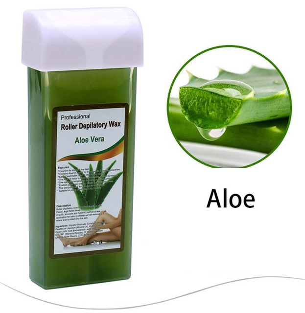 100g Hair Removal Wax Gentle Non-irritating Hot Depilatory Cream Wax Cartridge Beeswax Warmer Waxing Hair Removal for Women Men