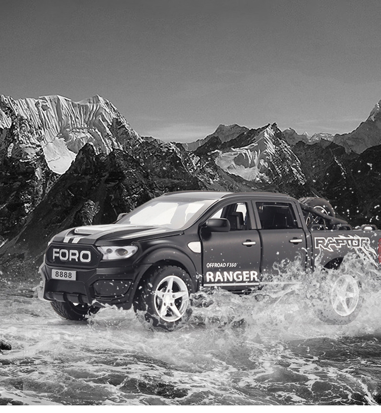 1:32 Ford Raptor F350 Picku Alloy Car Carry tires Off-Road Vehicle Toy Diecasts & Toy Vehicles Car Model Kids Toy Gifts