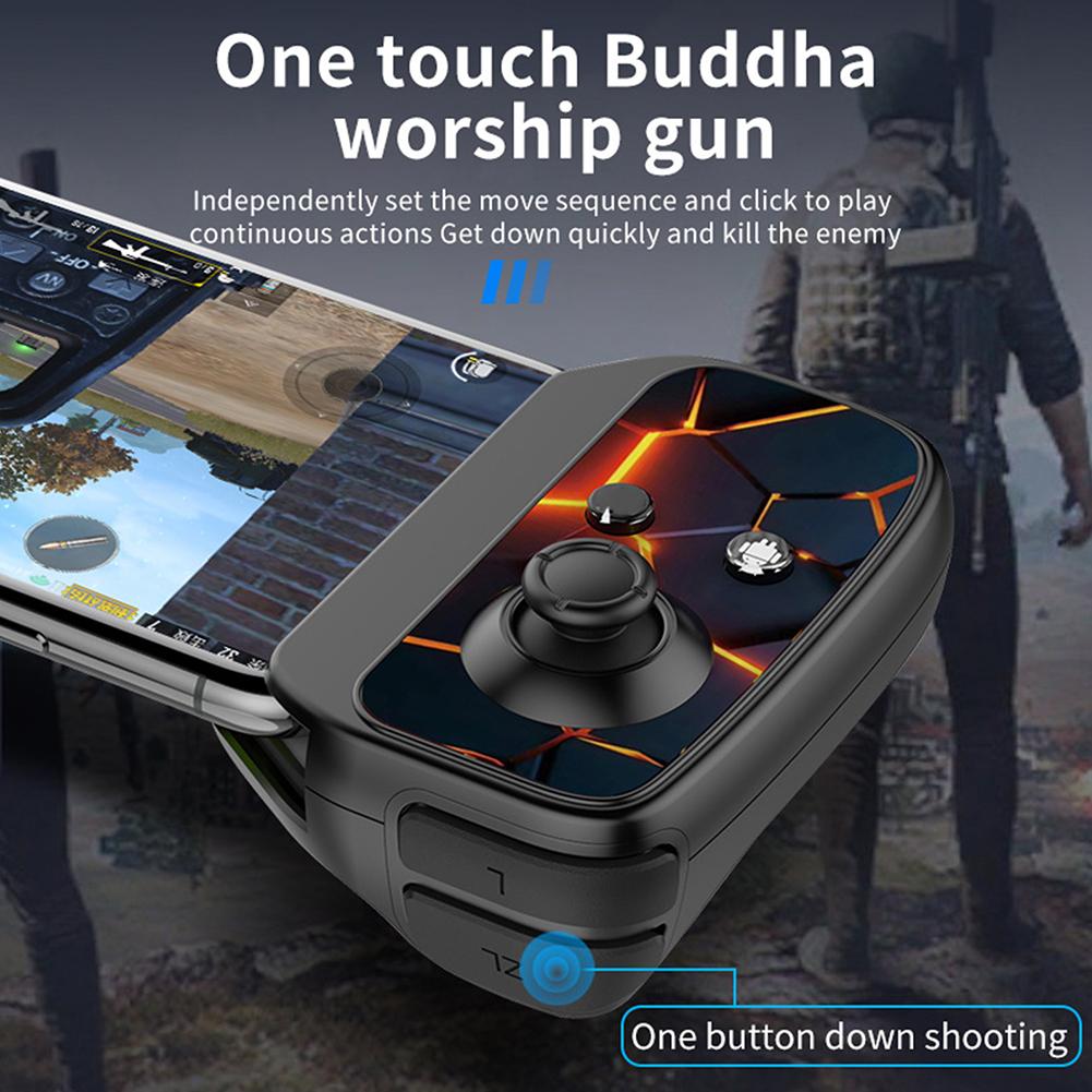 One-hand Gamepad Controller Wireless Bluetooth-compatible Gamepad Mobile Controller Game Joystick Trigger Button For Phone