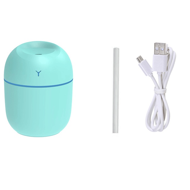 New Mini Air Humidifier USB Aroma Essential Oil Diffuser 220ML Portable Humidificador for Home Car Office with LED Night Lamp