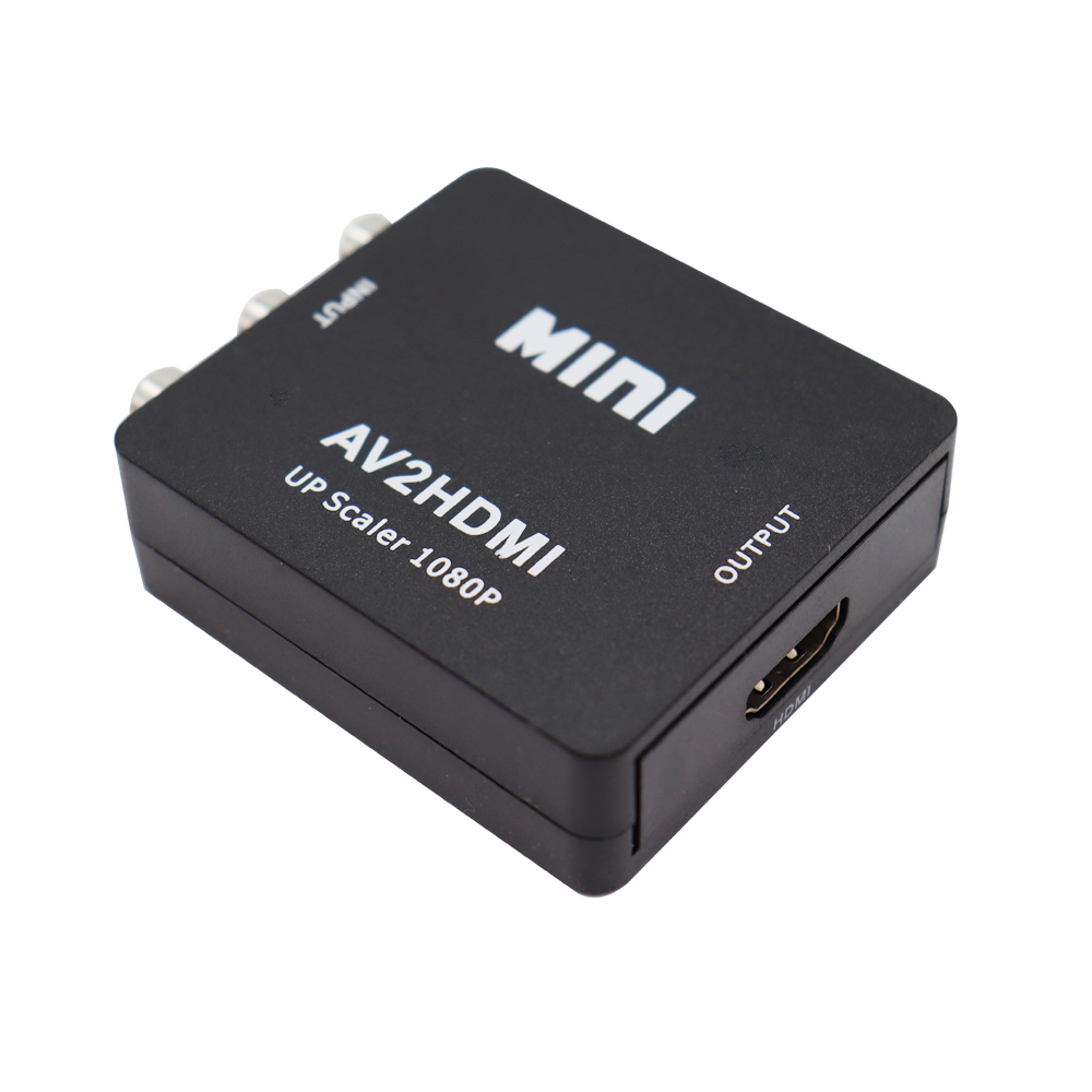 1080P RCA AV To HDMI-compatible Composite Adapter Converter AV2HDMI Adapter For TV PS3 PS4 PC DVD Xbox Projector with USB Cable