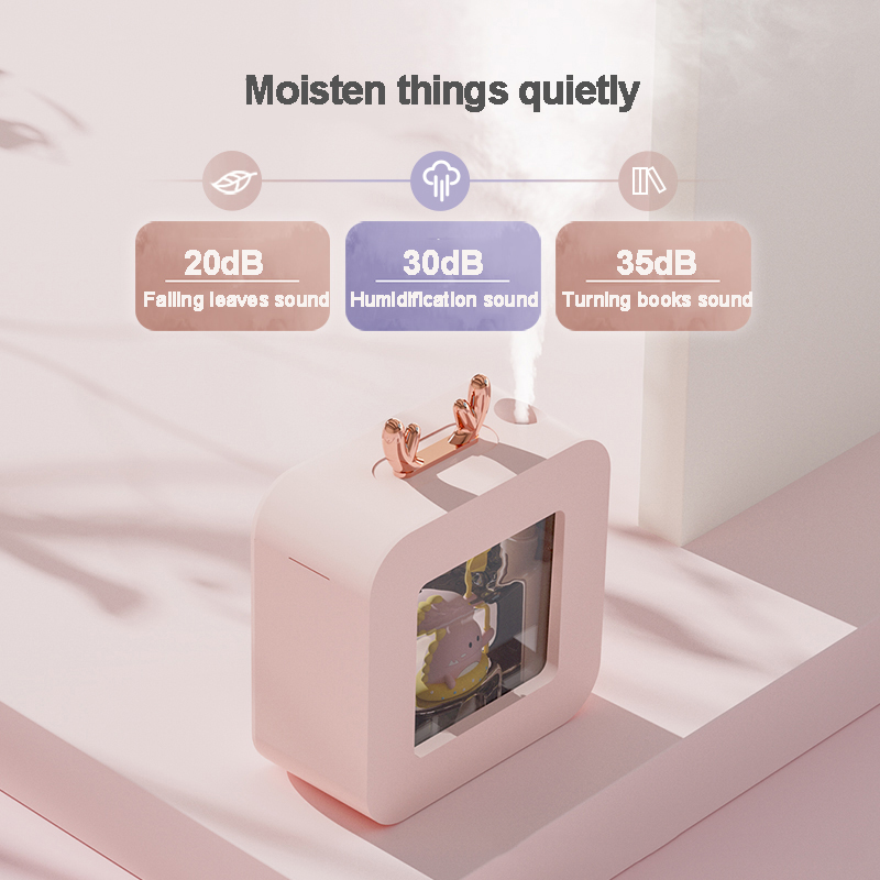 Air Humidifier Portable Aroma Oil Diffuser USB LED Light Aromatherapy Wireless Adroable Cute Pet Girl Gift Air Humidifier 2022
