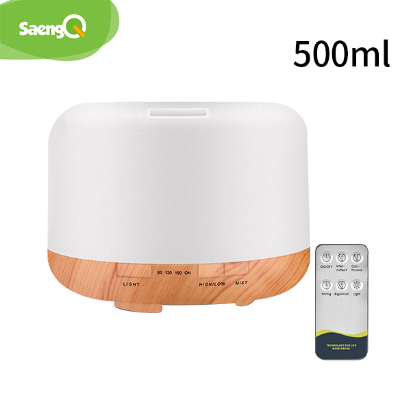 Electric Aroma Diffuser Air Humidifier 500ML Ultrasonic Cool Mist Maker Fogger LED Essential Oil Diffuser