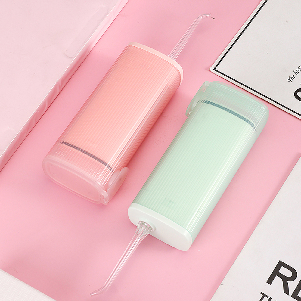 Oral Irrigator USB Rechargeable Water Flosser Portable Dental Water Jet 200ML Water Tank Waterproof Teeth Cleaner