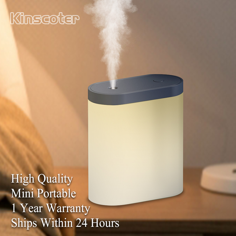 New Mini Air Humidifier USB Aroma Essential Oil Diffuser 280ML Portable Humidificador for Home Car Office with LED Night Lamp