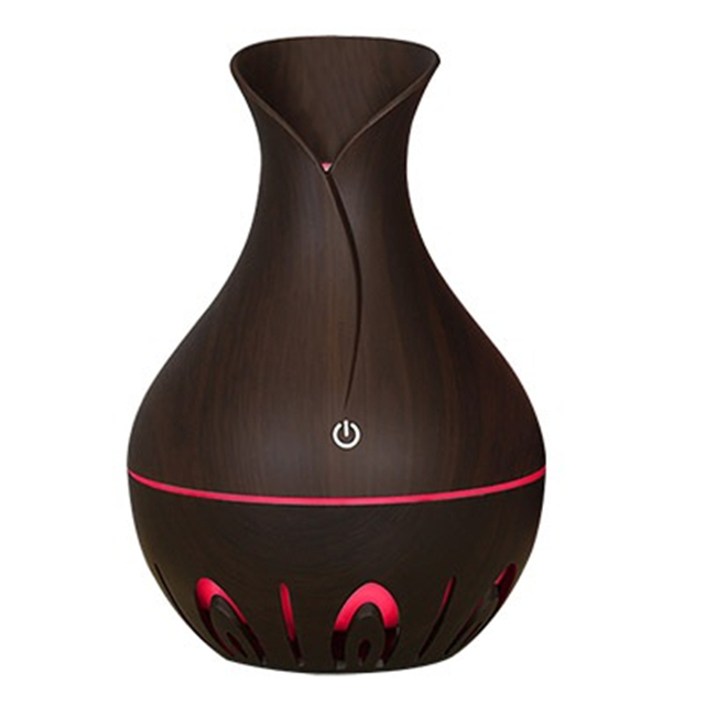 Mini Air Humidifier Ultrasonic USB Aroma Diffuser Wood Grain LED Night Light Electric Essential Oil Diffuser Aromatherapy Home