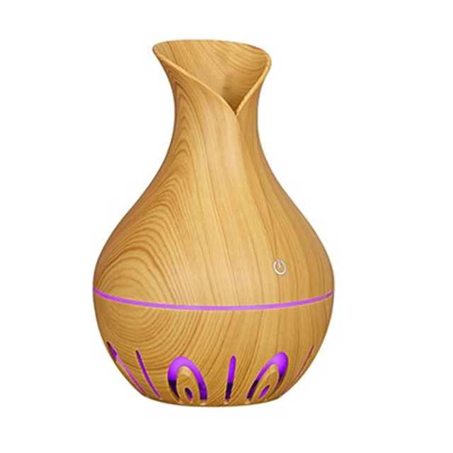 Mini Air Humidifier Ultrasonic USB Aroma Diffuser Wood Grain LED Night Light Electric Essential Oil Diffuser Aromatherapy Home