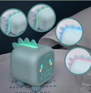 Kids Alarm Clock Cute Dinosaur Digital Alarm Clock For Kids Bedside Clock Children Sleep Trainier Wake Up Night Light Relojes