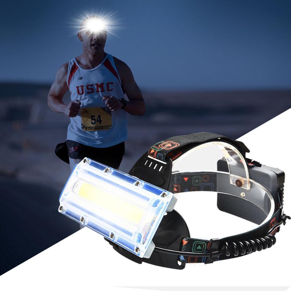 COB LED Fishing Headlamp Camping headlights Use  Head lamp Flashlight