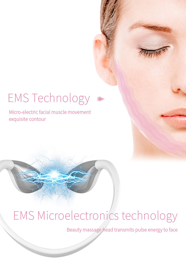 Electric V Face Lifting Double Chin Reducer Lifting Facial Slimming Shaping Microcurrent Led Light Devices Neck Massager Lift