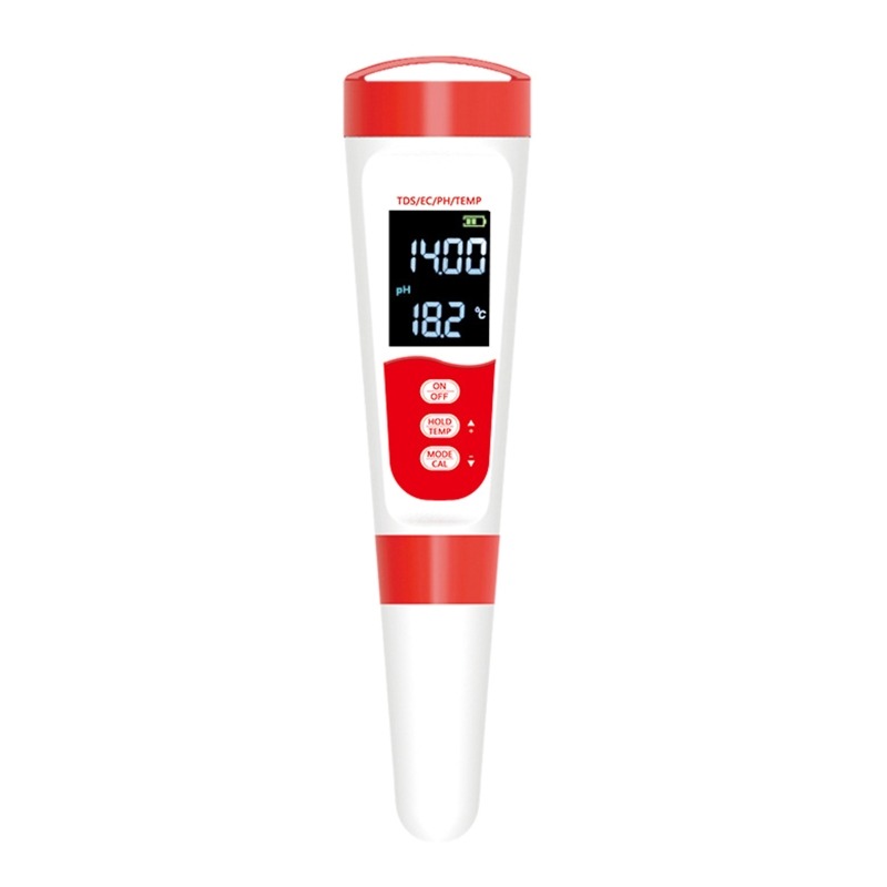 4 In 1 PH Meter Sensor PH TDS EC Temperature Meter Tester Water Quality Testing for Drinking Water Aquariums Swimming Pool