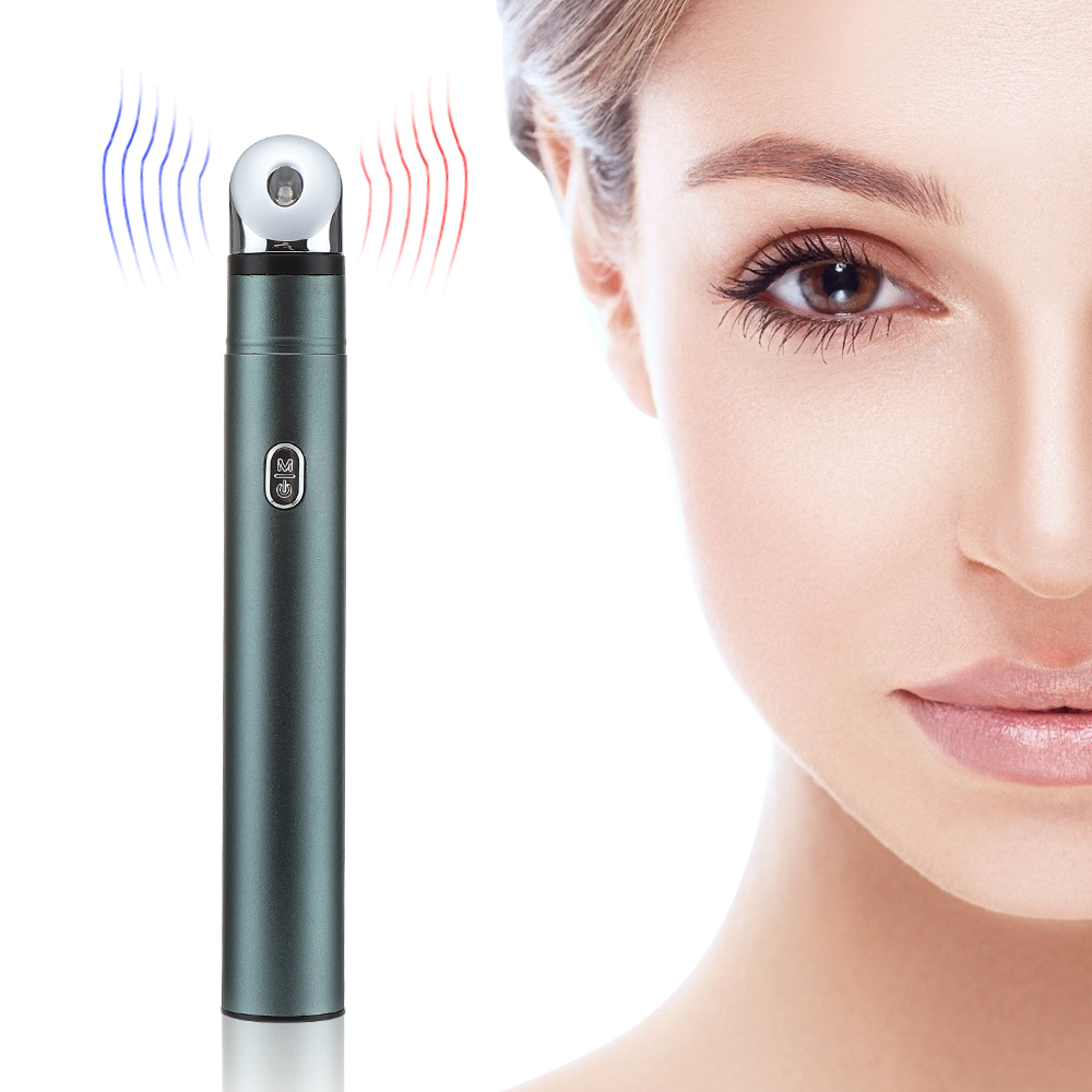 EMS Eye Massager Hot Ice Compress Anti Wrinkle Aging Eye Massager -10℃ 42℃ USB Rechargeable For Face Electric Eyes Beauty Device