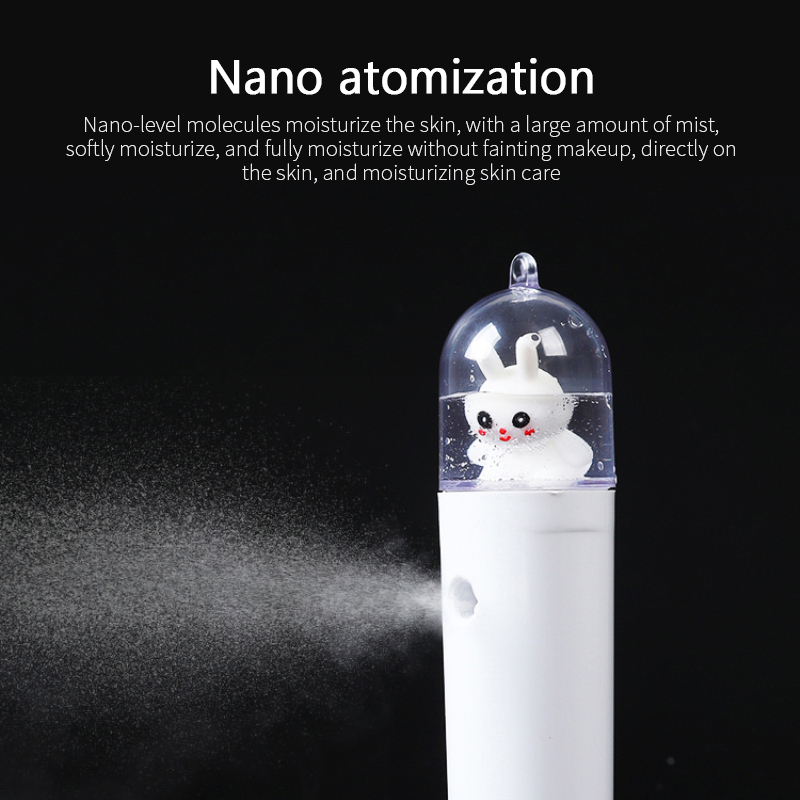 20ml Portable Mist Face Sprayer Hydrating Facial Steamer Moisturizing Nebulizer Water Replenishment Meter USB Skin Care Tool