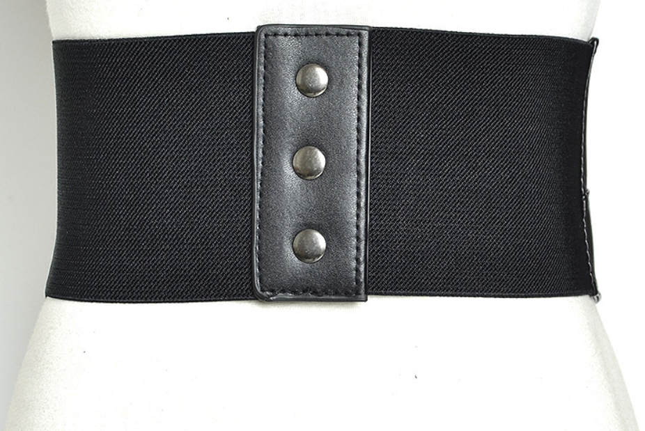 New Fashion Waistband Women Slimming Down Jeans Versatile Luxury Elegant Adjustable PU Leather Material Shape Black Belt