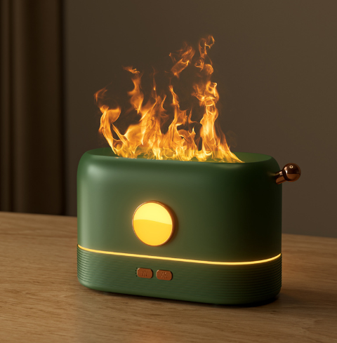 Flame Lamp Air Humidifier Essential Oil Aroma Diffuser Free Filter Ultrasonic Aromatherapy Diffuser Humidifier For Home
