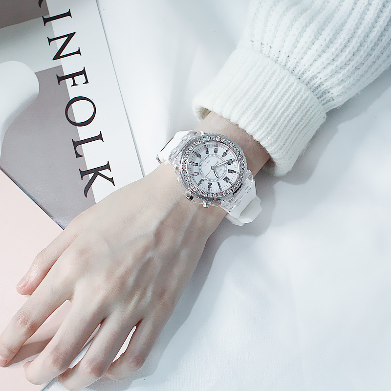 Flash Luminous Watch Personality trends students  woman men's watches