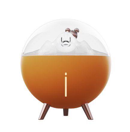 260ML Space Bear Air Humidifier USB Water Mist Diffuser with LED Lamp For Home Room Silent Electric Ultrasonic Aroma Humidifier