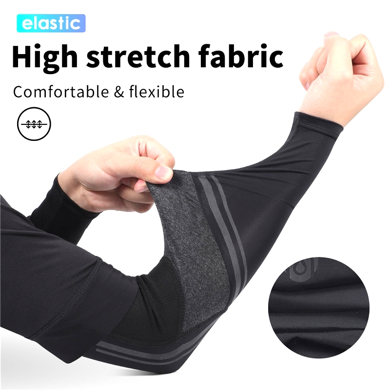 Sleeves for arm UPF50 Sun Protection Breathable Cool Ice Silk Arm Sports Sleeve Men/Women Running Basketball Sleeve