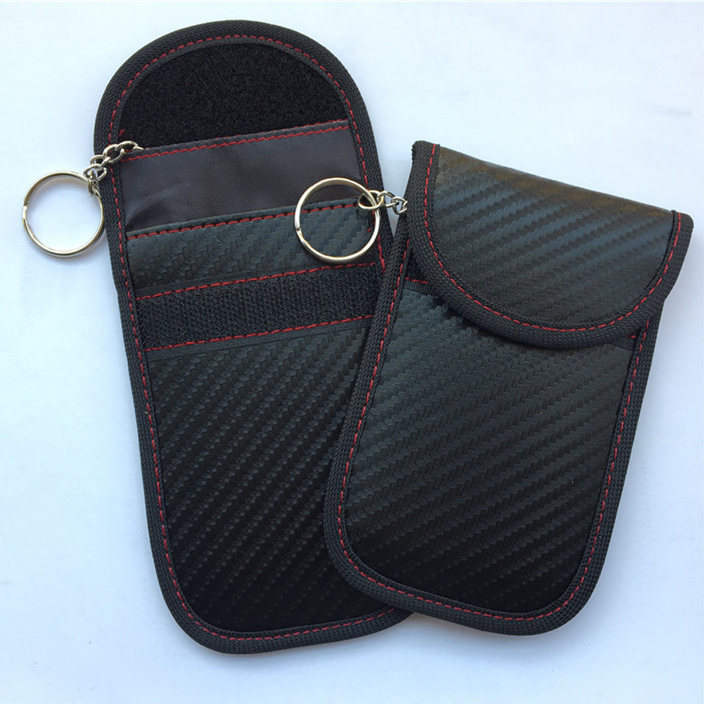 Hot 1pc Anti-theft Car Key Fob RFID Signal Blocker Faraday Signal Blocking Pouch Bag Key Wallets