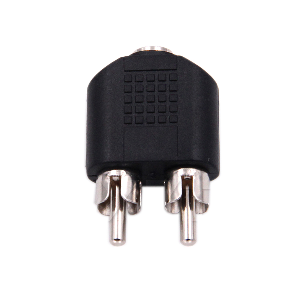 3.5mm Audio Stereo Jack Female To 2 RCA Male Audio Jack Connector Adapter Converter for Speaker