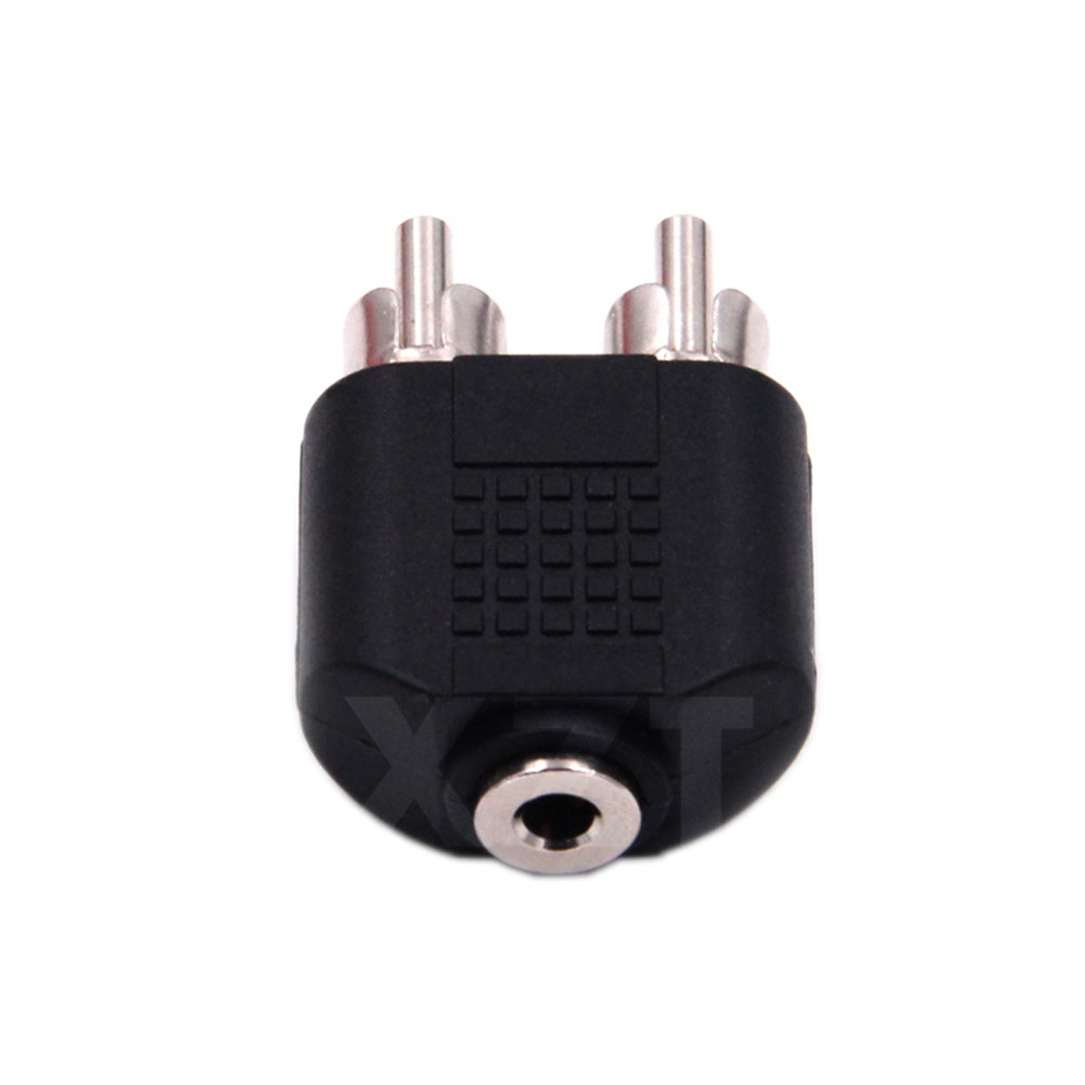 3.5mm Audio Stereo Jack Female To 2 RCA Male Audio Jack Connector Adapter Converter for Speaker