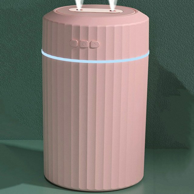 USB Dual Spray Humidifier 2L Large Capacity Hydration Instrument Home Bedroom Quiet Aromatherapy Large Fog Volume Purifier