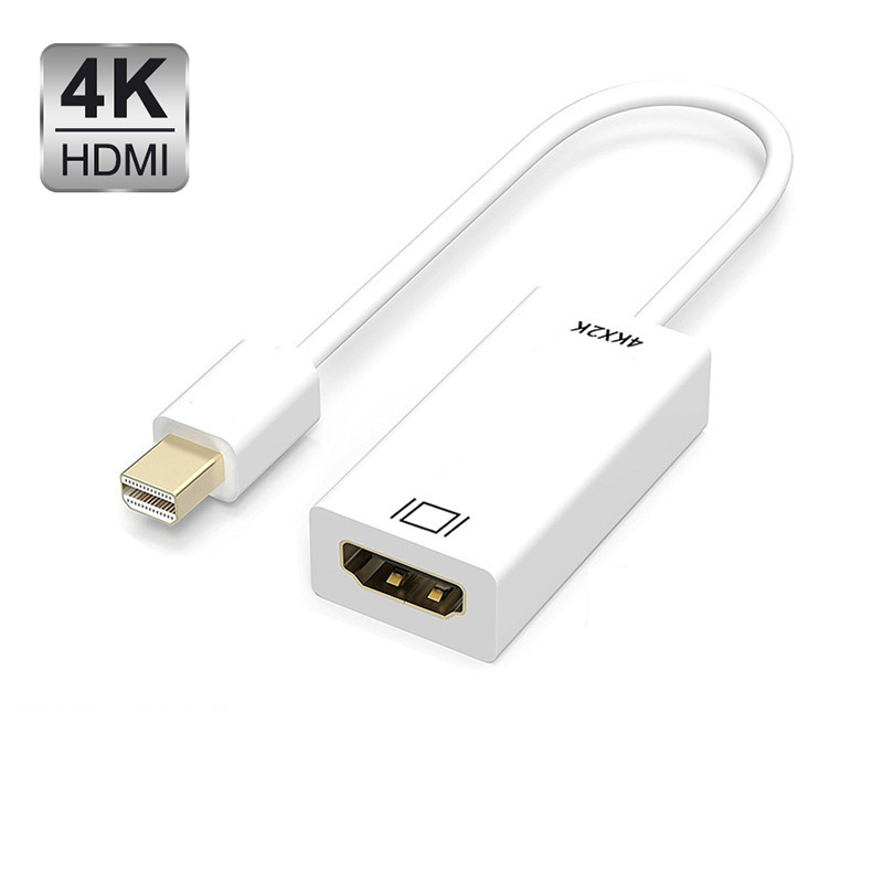 Mini DP To HDMI Adapter Port Converter Mini Displayport To HDMI-compatible Cable 1080P 4K TV Projector For Apple MacBook Air Pro