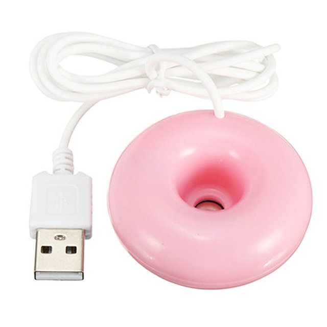 Mini Portable Donuts Negative Ion Humidifier USB Air Humidifier Purifier Aroma Diffuser Steam For Home