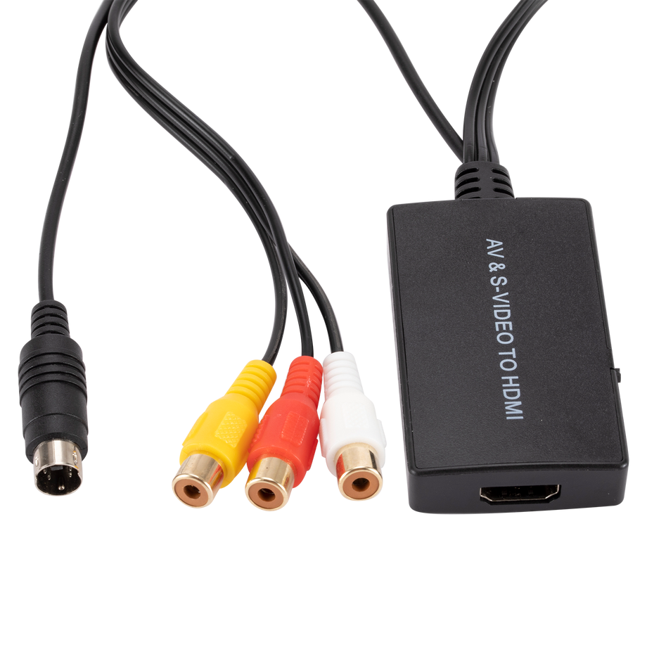 RCA /AV SVIDEO to HDMI-Compatible Adapter For DVD HD TV STB Compatble With PS2/PS3,720P /1080P AV S-VIDEO Video Converter