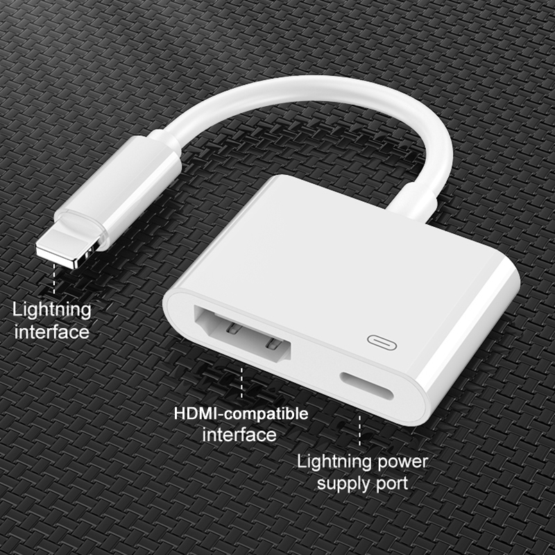 For Lightning to HDMI-compatible Cable 1080P For iPhone to TV Digital AV Adaptador Phone Accessories For iPhone13 12 XR iPad IOS