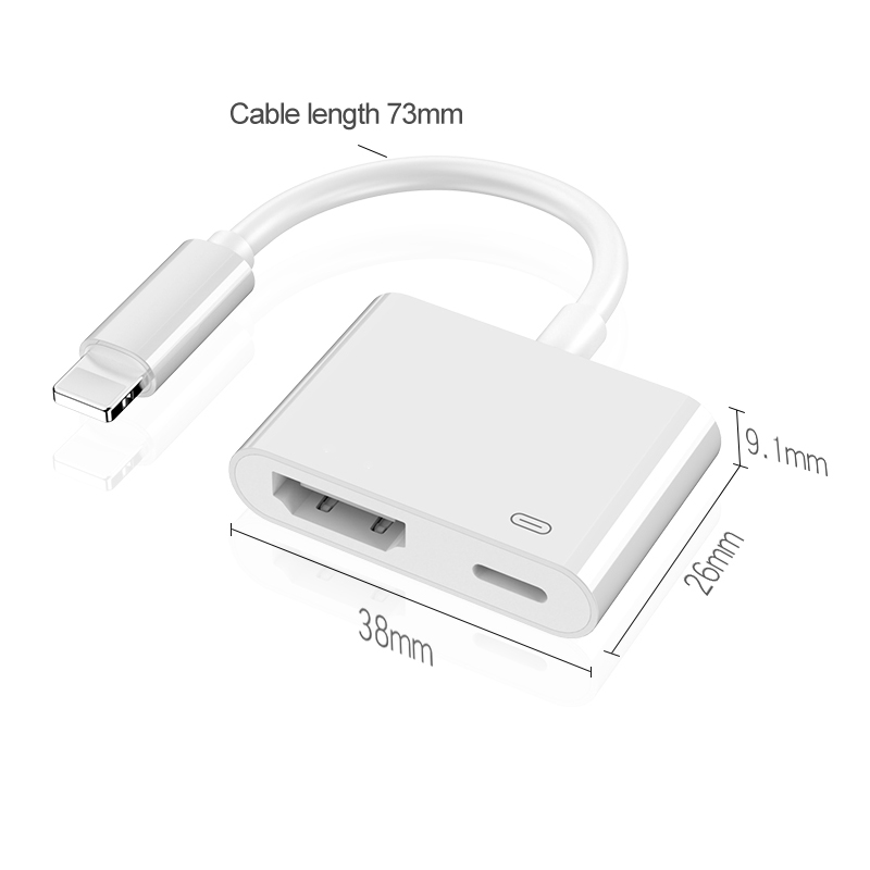 For Lightning to HDMI-compatible Cable 1080P For iPhone to TV Digital AV Adaptador Phone Accessories For iPhone13 12 XR iPad IOS