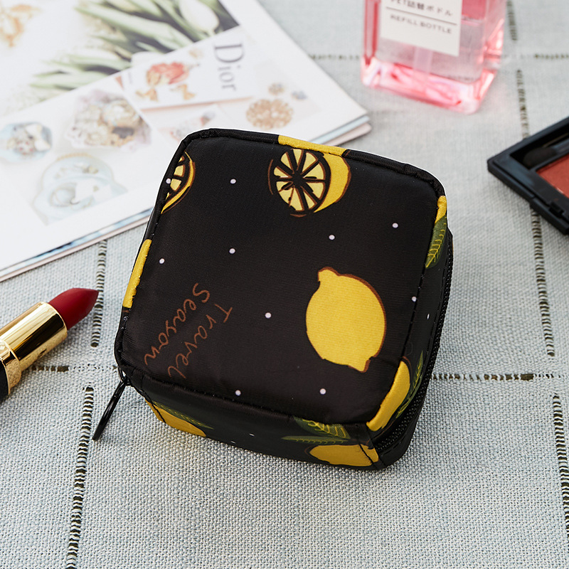 Mini Waterproof Women's Cosmetic Bag  Girls Flamingo Lipstick Make Up Bags Female Small Travel Makeup Pouch  Organizer Case kit