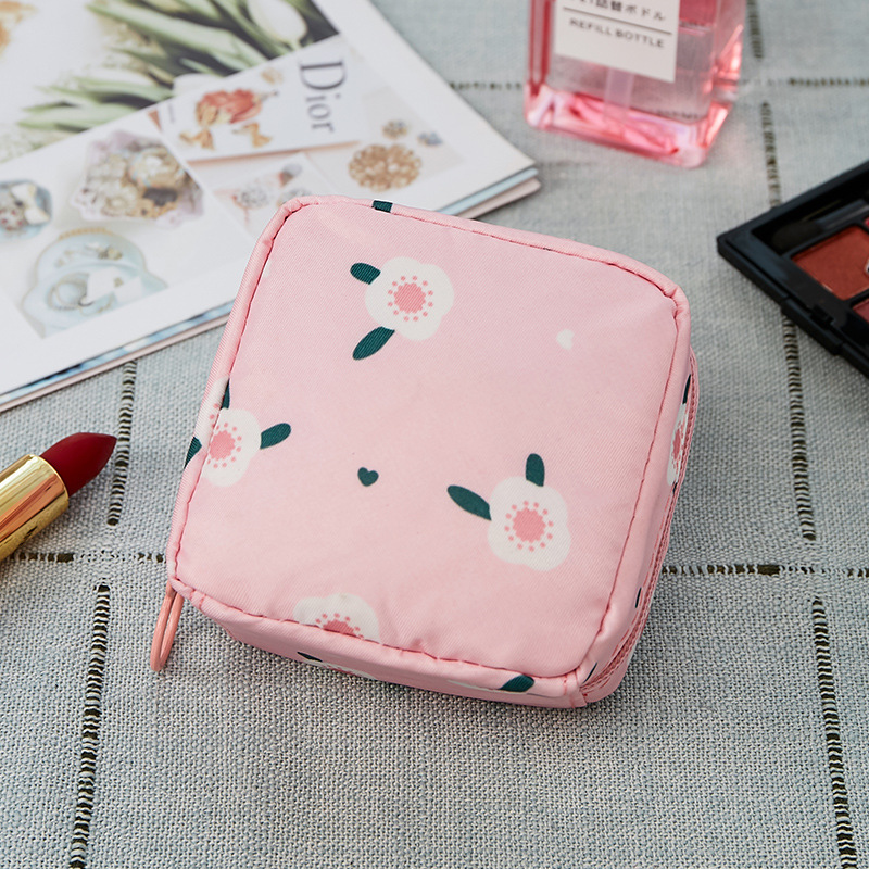 Mini Waterproof Women's Cosmetic Bag  Girls Flamingo Lipstick Make Up Bags Female Small Travel Makeup Pouch  Organizer Case kit