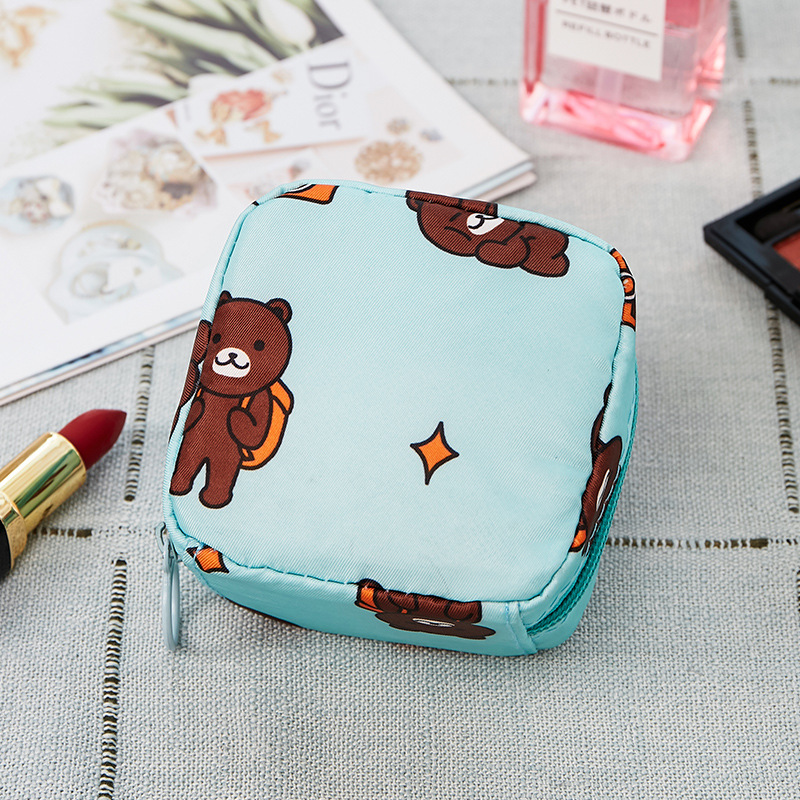 Mini Waterproof Women's Cosmetic Bag  Girls Flamingo Lipstick Make Up Bags Female Small Travel Makeup Pouch  Organizer Case kit