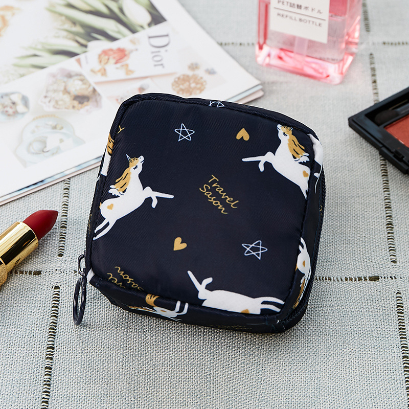 Mini Waterproof Women's Cosmetic Bag  Girls Flamingo Lipstick Make Up Bags Female Small Travel Makeup Pouch  Organizer Case kit