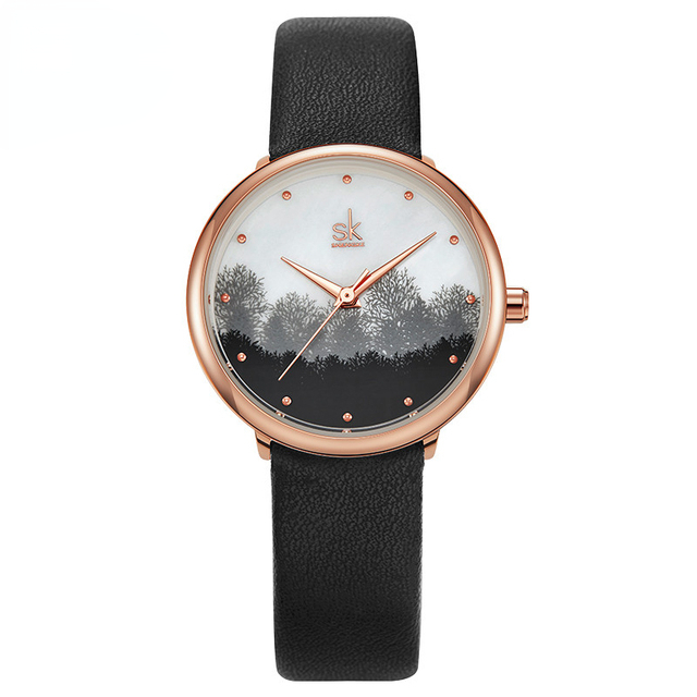 Watch For Women Leather  Quartz Movement Causal Girl Wristwatch