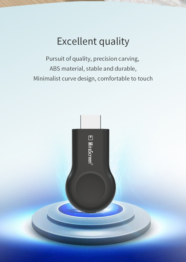 Mirascreen E8 Miracast Wireless  DLNA AirPlay Mirror Same Screen 5G WIFI Display for iOS Android Dongle TV Stick