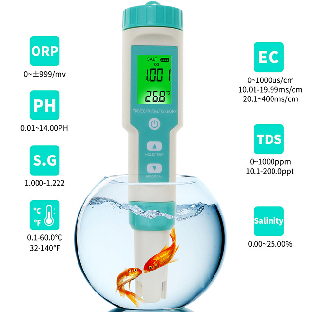 Best Price For In Ph Tds Ec Orp S G Salinity Temperature Water Quality Tester Multi