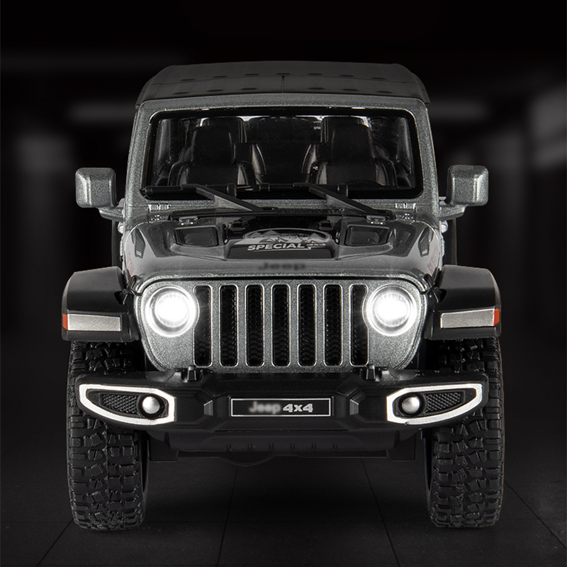 1:22 Jeeps Wrangler Rubicon Alloy Car Model Diecasts Metal Off-road Vehicles Car Model Simulation Collection Childrens Toys Gift