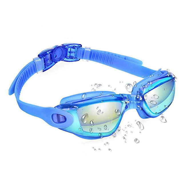 Swimming Goggles Adult Men Women Kids Anti-Fog Anti-Leakage UV Protector Soft Silicone Nose